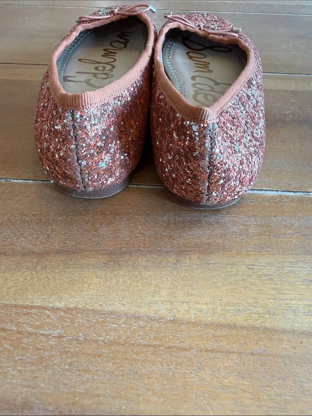 Sam Edelman Kids Glitter Ballet Flats — Pink Size 1